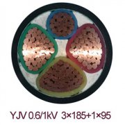 YJV-0.6/1KV 3*185+1*95交聯(lián)電力電纜